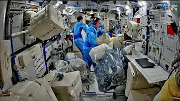 Leben an Bord von Tiangong