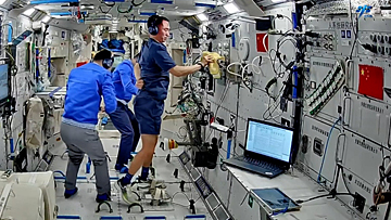 Leben an Bord von Tiangong