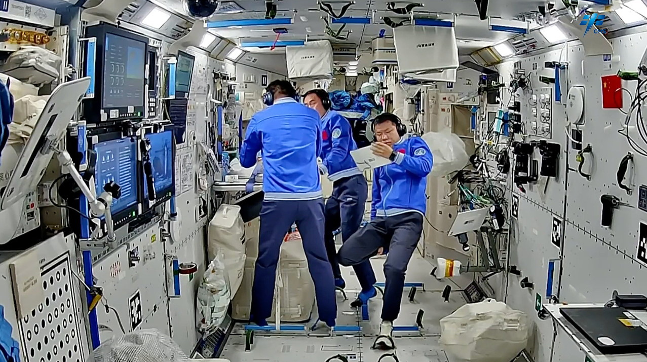 Leben an Bord von Tiangong