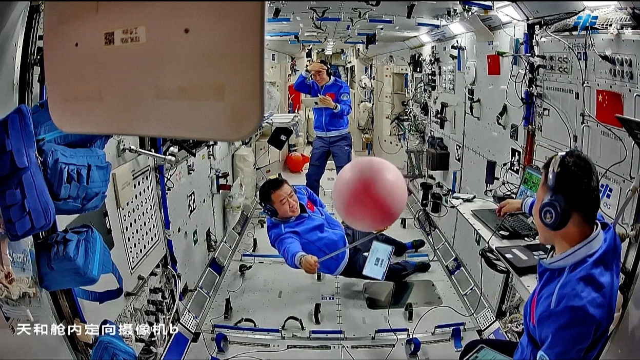 Leben an Bord von Tiangong