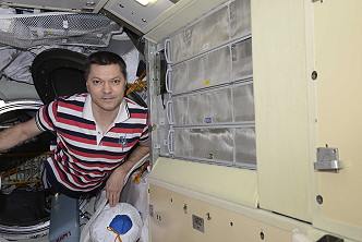 Oleg Kononenko an Bord der ISS