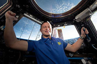Andrew Morgan inside the Cupola