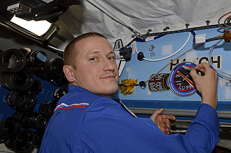 Sergej Kud-Swertschkow an Bord der ISS