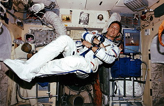 Linenger onboard Mir