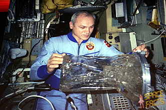 Dshanibekow an Bord von Saljut 7