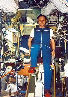 Arzebarski an Bord der Mir