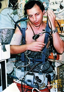 Michel Tognini onboard Mir Michel Tognini onboard Mir