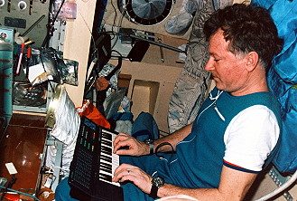 Jean-Loup Chretien onboard Mir Jean-Loup Chretien onboard Mir