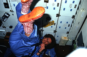 Sullivan an Bord des Space Shuttle