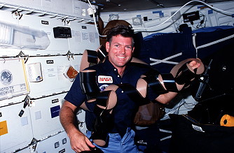 Coats an Bord des Shuttle