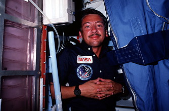 Walker an Bord des Shuttle