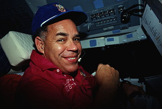 Gregory onboard Space Shuttle