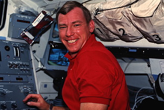 Brown an Bord des Space Shuttle