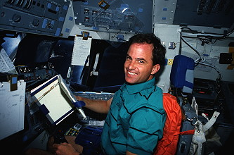 Chilton onboard Space Shuttle