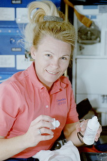 Seddon an Bord des Space Shuttle