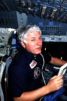 Hartsfield an Bord des Shuttle