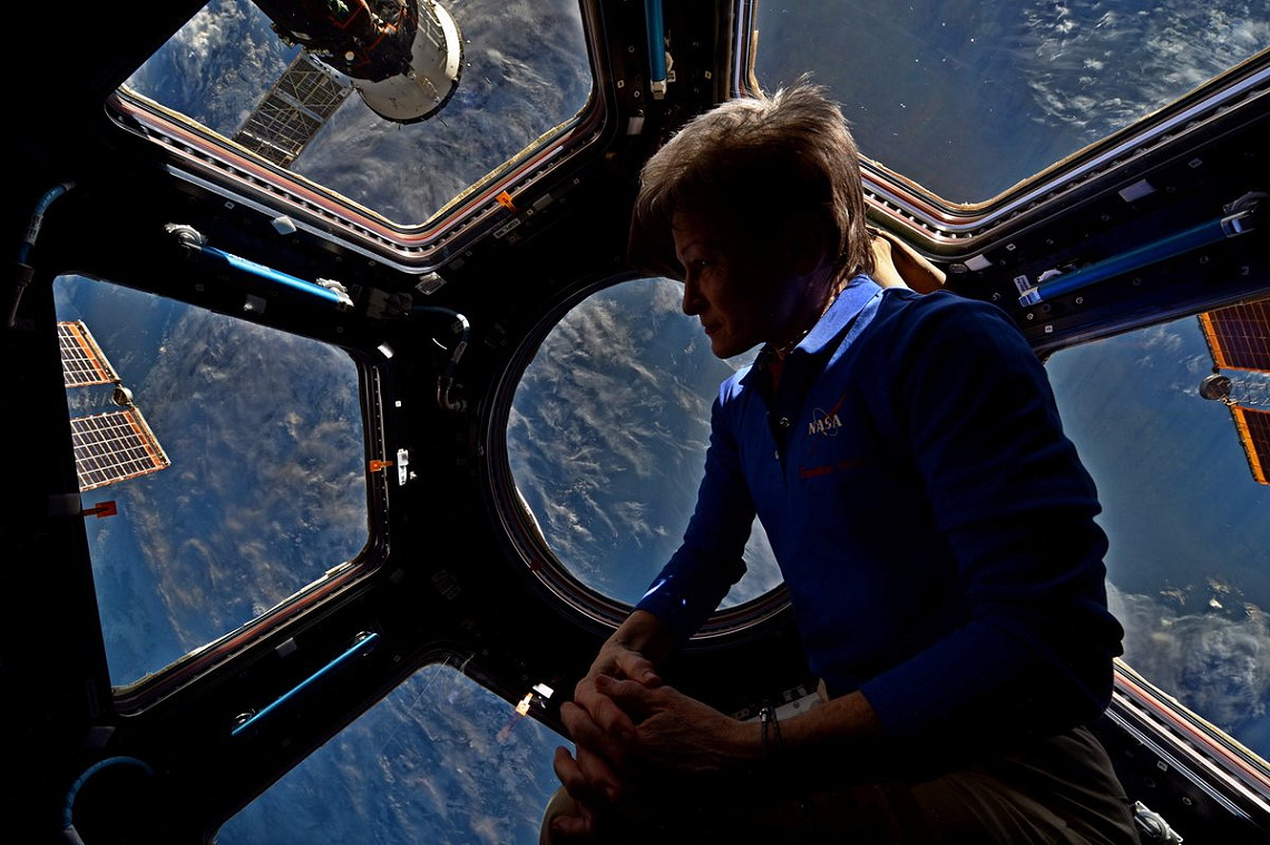 Whitson an Bord der ISS