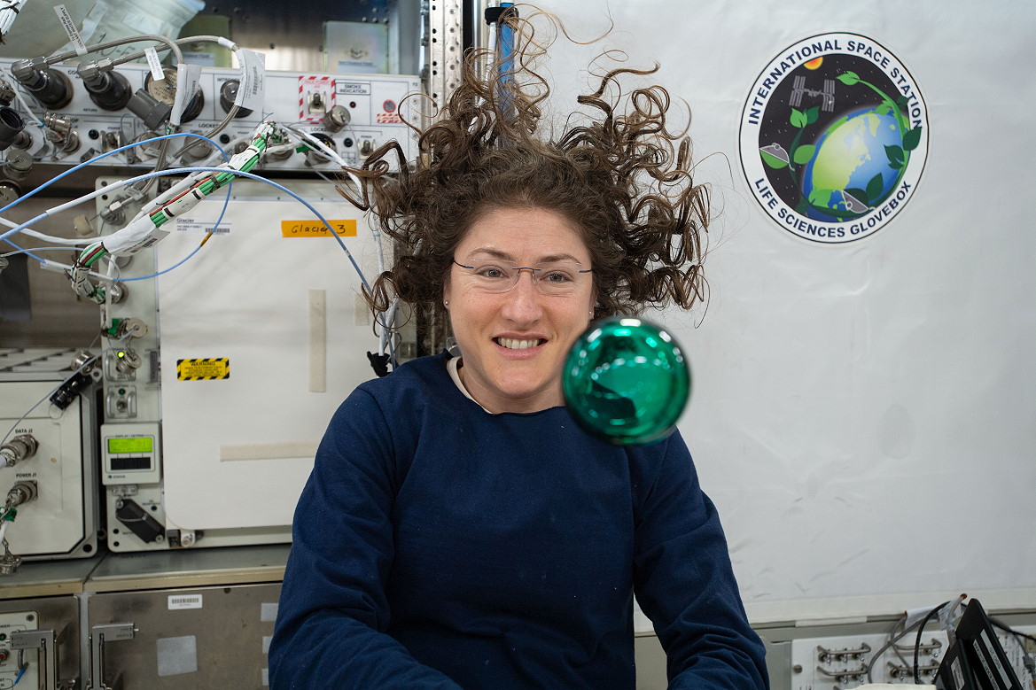 Christina Koch onboard ISS