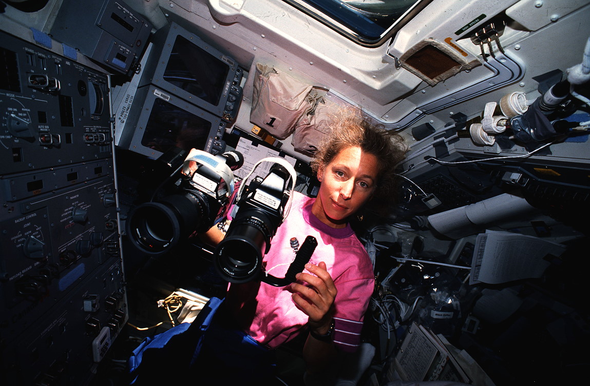 Ivins onboard Space Shuttle