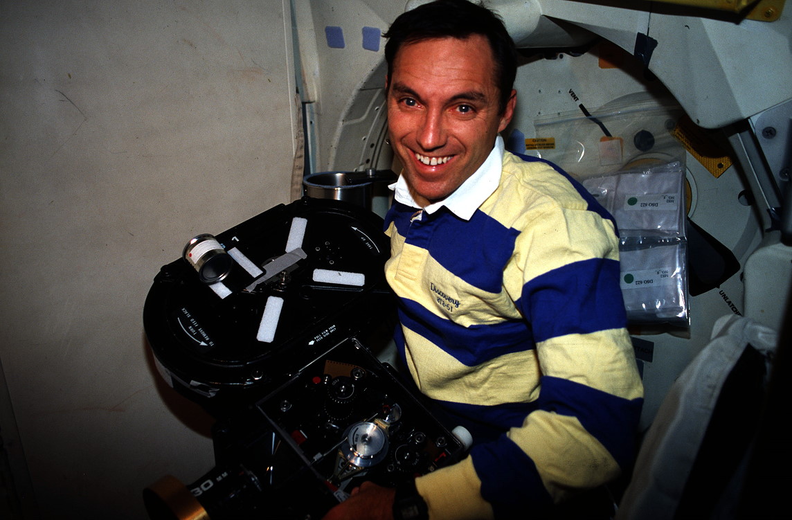 Walz onboard Space Shuttle