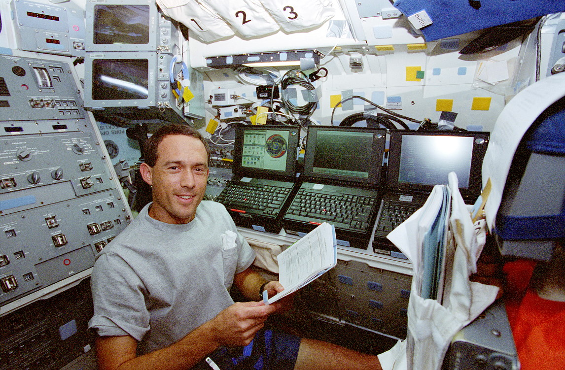Newman an Bord des Space Shuttle