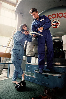 backup crew in training