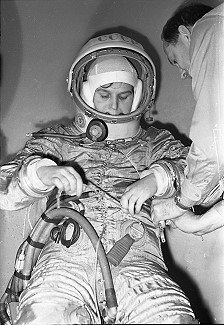 Tereshkova in training