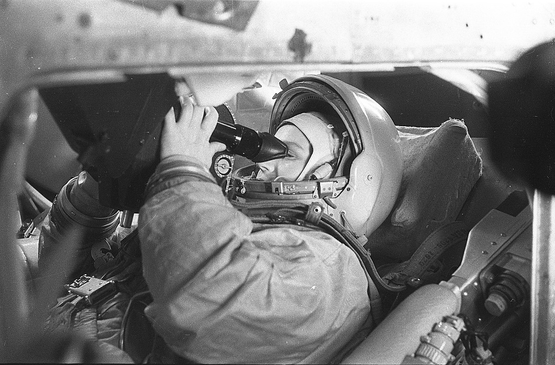 Tereshkova in training