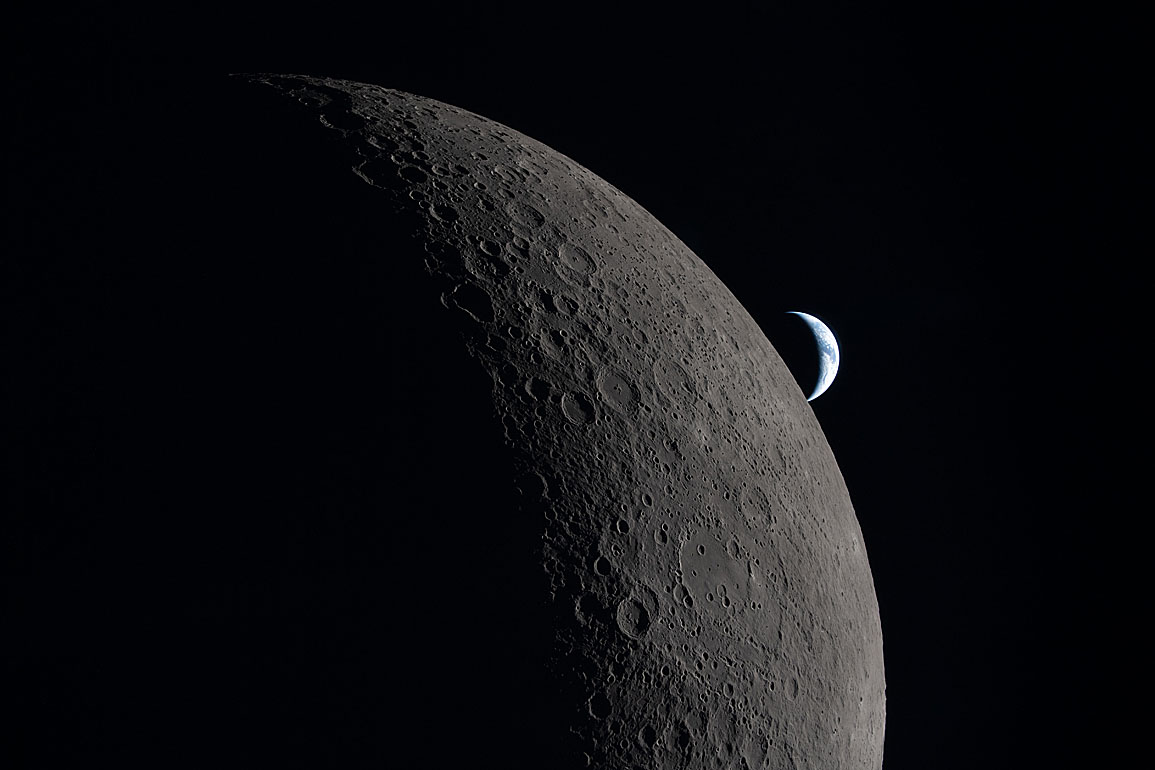 Moon seen from Artemis II during flyby