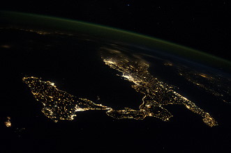 Italy at night