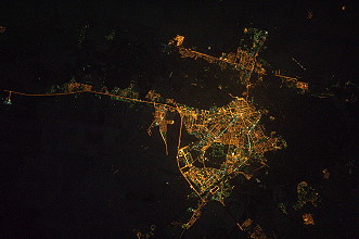 Orenburg at night