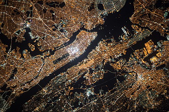 New York City by night