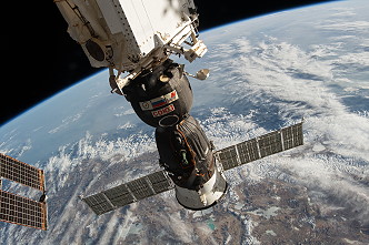 Soyuz MS-12 at the ISS