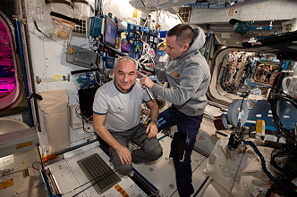 Haircut in Space