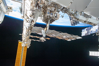 ISS taken by Luca Parmitano during his spacewalk