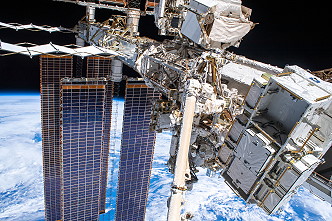 Die ISS aufgenommen von Luca Parmitano während seiner EVA