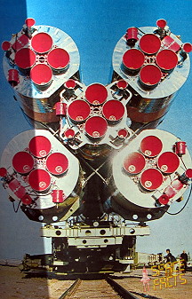 Sojus 26 auf dem Weg zur Startrampe