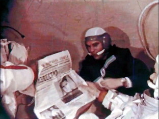 Soyuz 5 brought actual newspapers