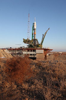 Soyuz MS-03 on the launch pad
