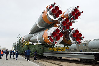 Soyuz MS-21 rollout