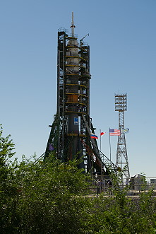 Soyuz TMA-05M on launch pad
