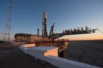 Soyuz TMA-07M on the launch pad