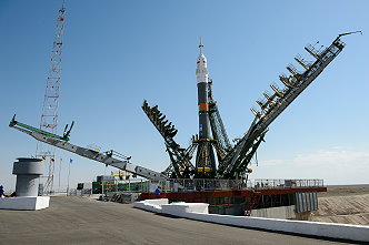 Soyuz TMA-13M on the launch pad