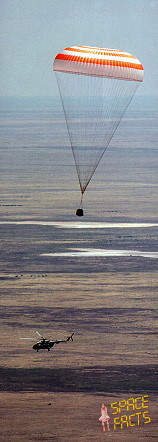 Soyuz TMA-3 landing