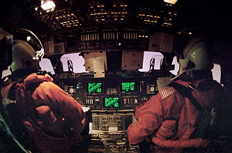 STS-42 entry phase
