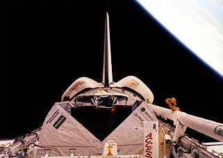 STS-61B im Orbit