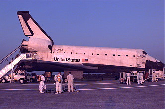 Arbeiten nach der Landung