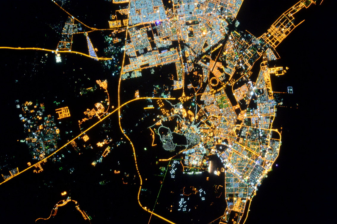 Dammam / Saudi Arabia at night