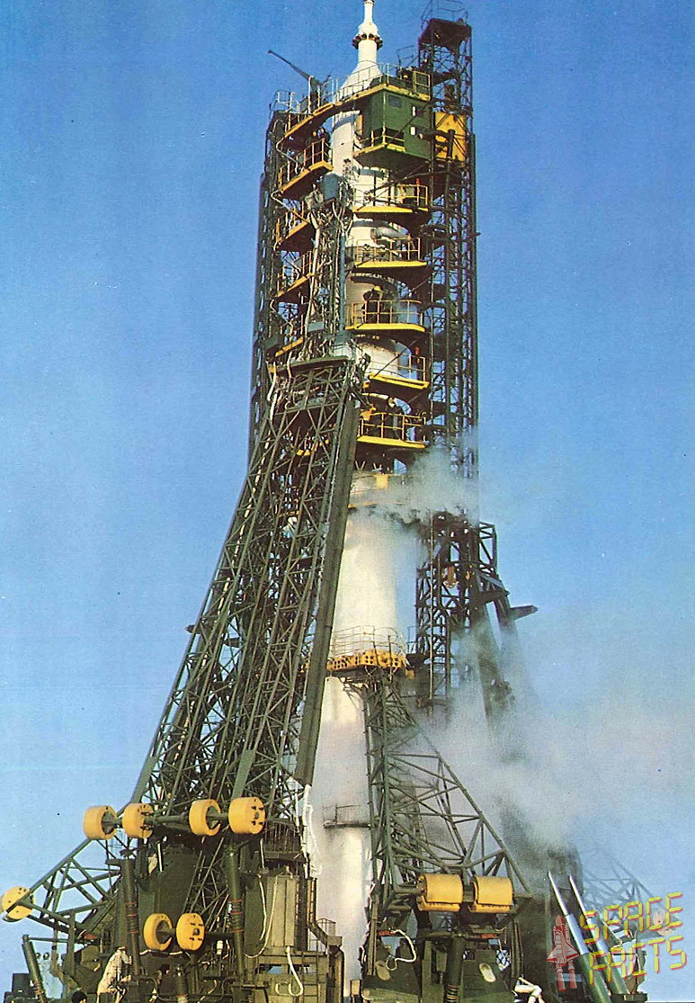 Soyuz 28 on the launch pad