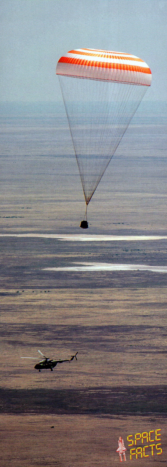 Soyuz TMA-3 landing